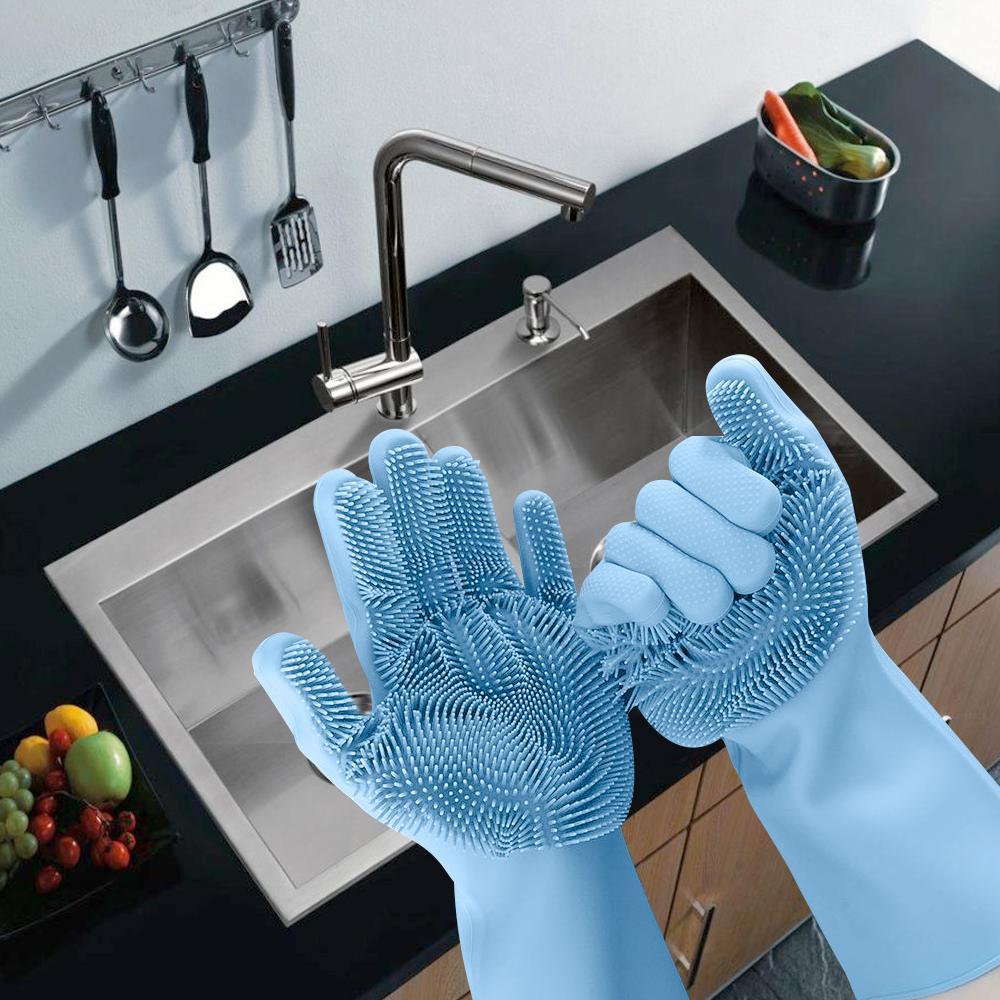 Silicon Cleaning Gloves 
